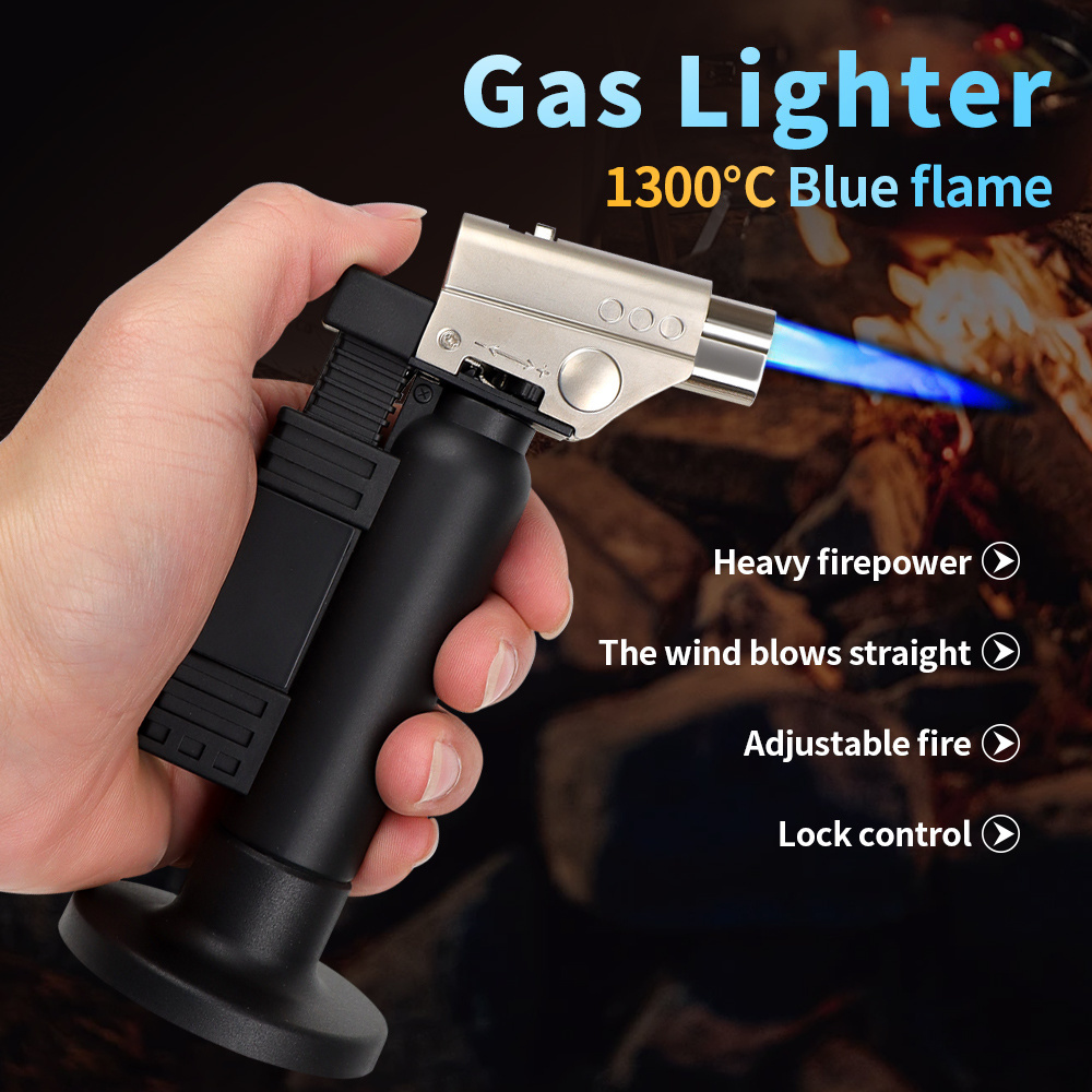 Honest Luxury Outdoor Torch lighter BCH500 Metallic ceramics Windproof  Refillable Butane Gas Lighter