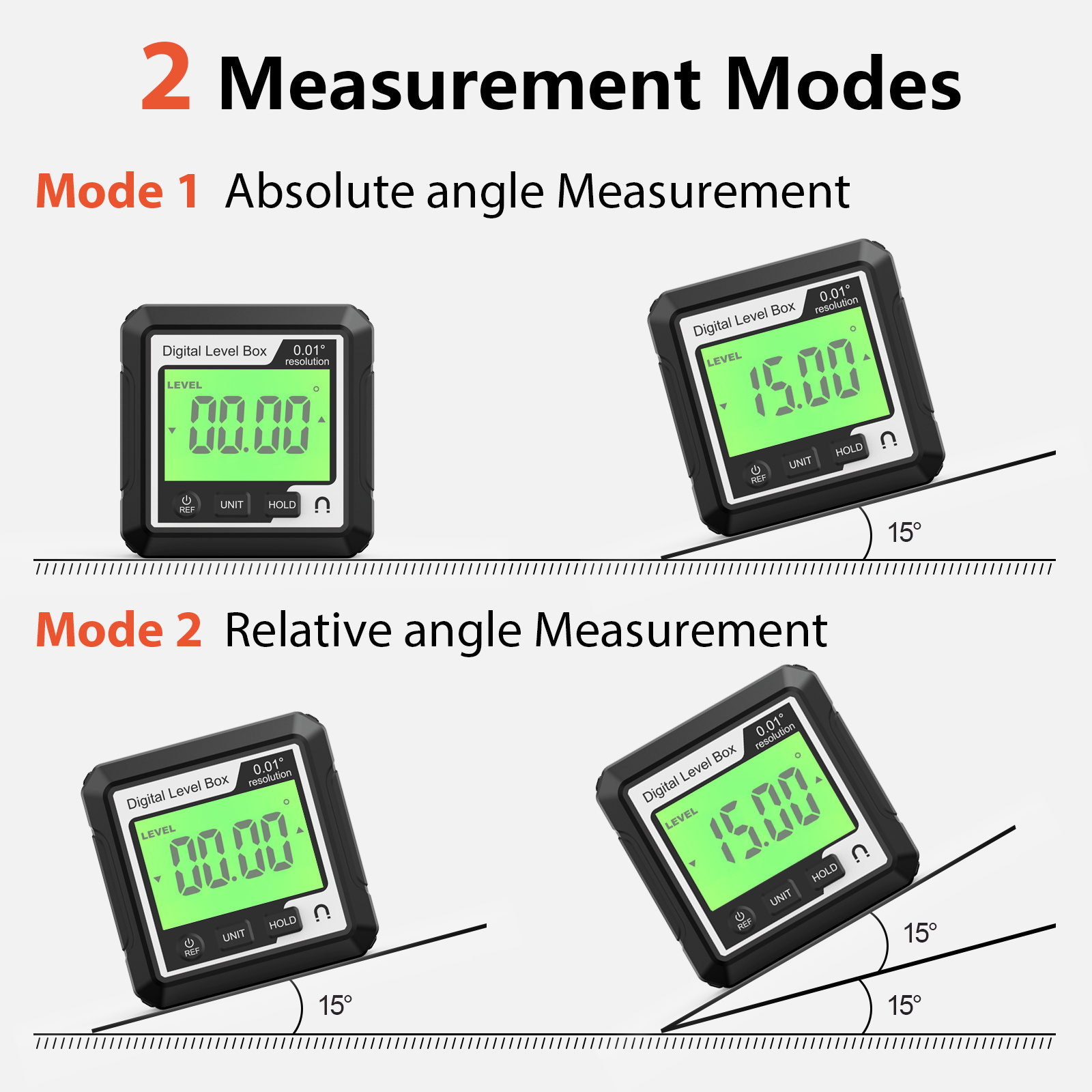 Hot Sale Digital Protractor Inclinometer Level Goniometer Magnet 90 Degree Gauge Measuring Bevel Meter Angle Gauge Level Meter