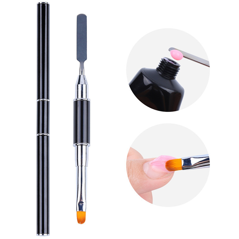 Best Selling Two - end Nail Light Therapy Color Pen with Glue Embossing Stick DIY Pen For Nail Art Pen Tool