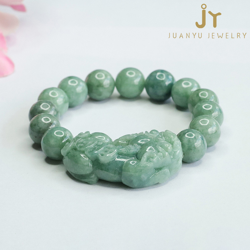 Precious Stone Gemstones and Jadeite Bracelets Myanmar Jade Beads Bracelets Wholesale Jewelry Stone Green Jade Bracelets