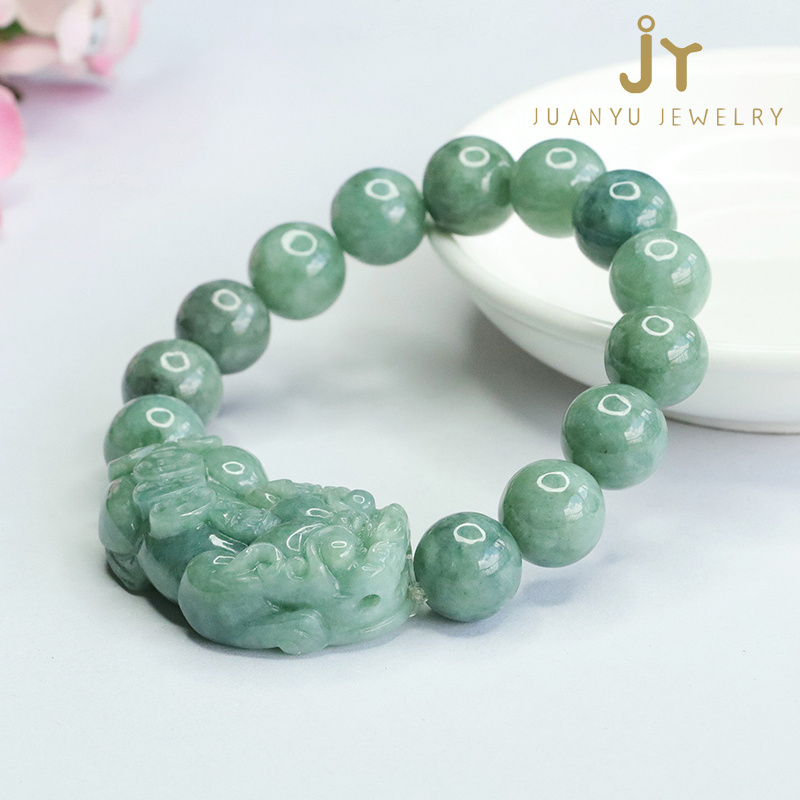 Precious Stone Gemstones and Jadeite Bracelets Myanmar Jade Beads Bracelets Wholesale Jewelry Stone Green Jade Bracelets