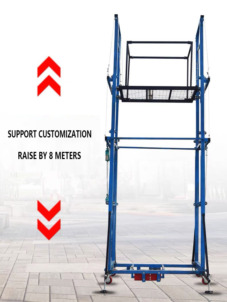 Standard Mobile Platform Mobile Insulating Fiberglass Scaffolding Parts 2m electric lifting tripod