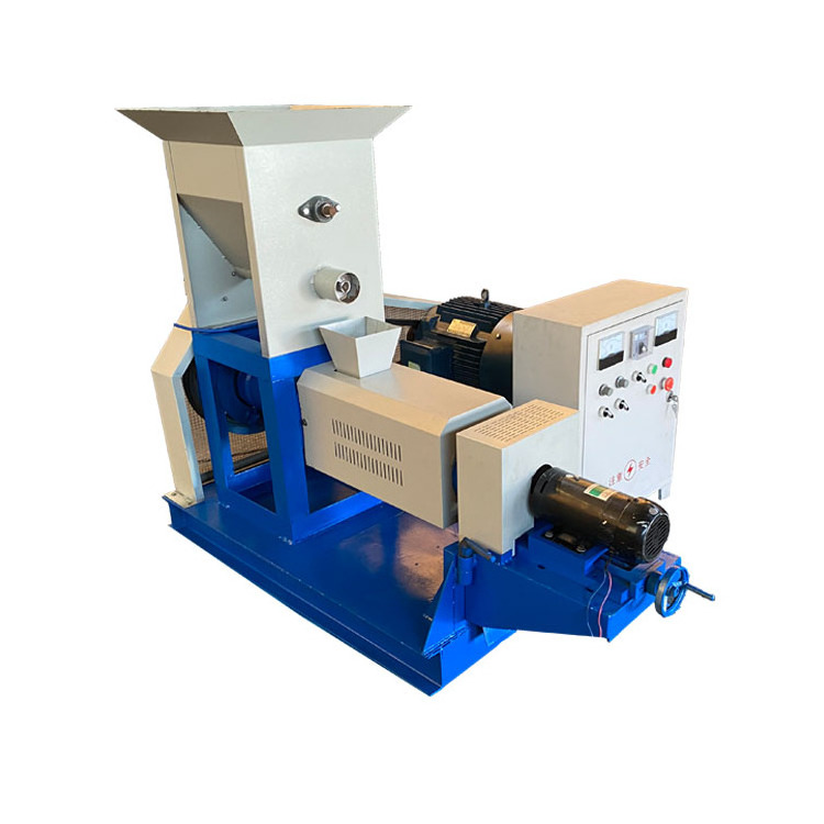 Floating fish feed grinder, particle forming extruder, dryer, dog and cat pet fish food extruder processing line in China