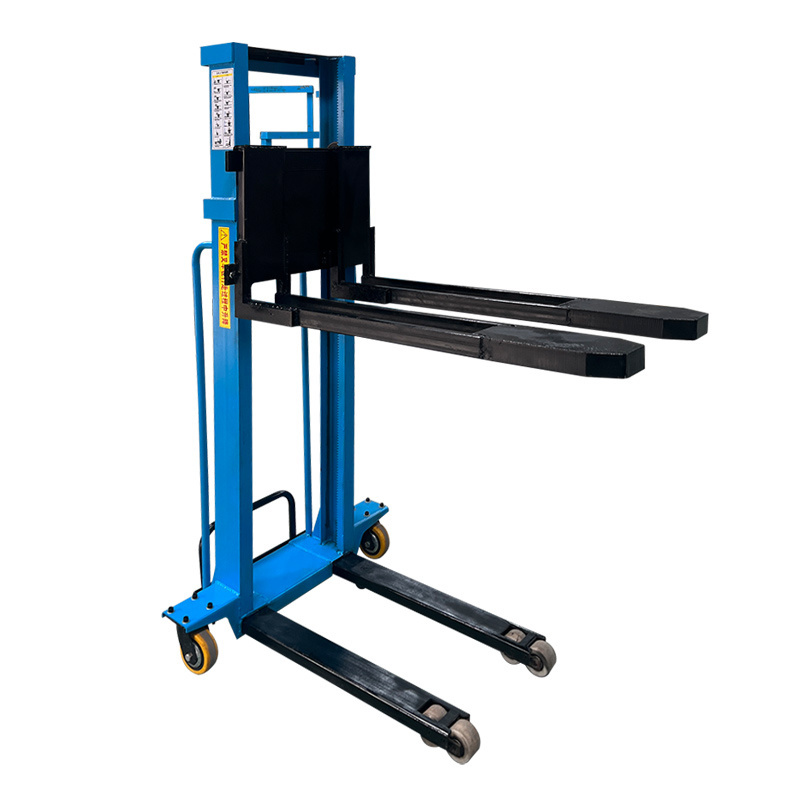 Manual Portable Pallet Stacker 500 kg 1000kg Hydraulic Hand Pushed Remote Control Electric Forklift