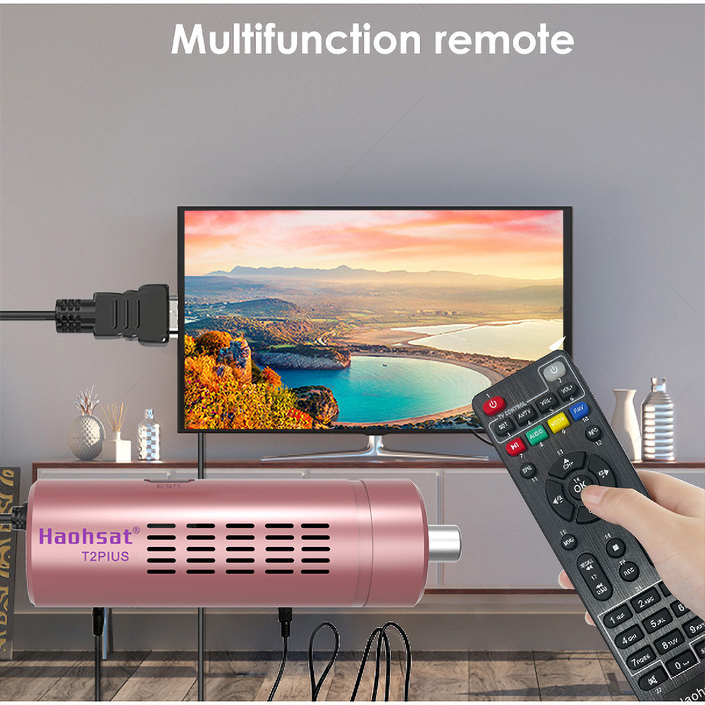 Best Quality Set Top Box Dvb T2 Receiver H.265 10bit Support Wifi  Dvb T2 Tv Stick