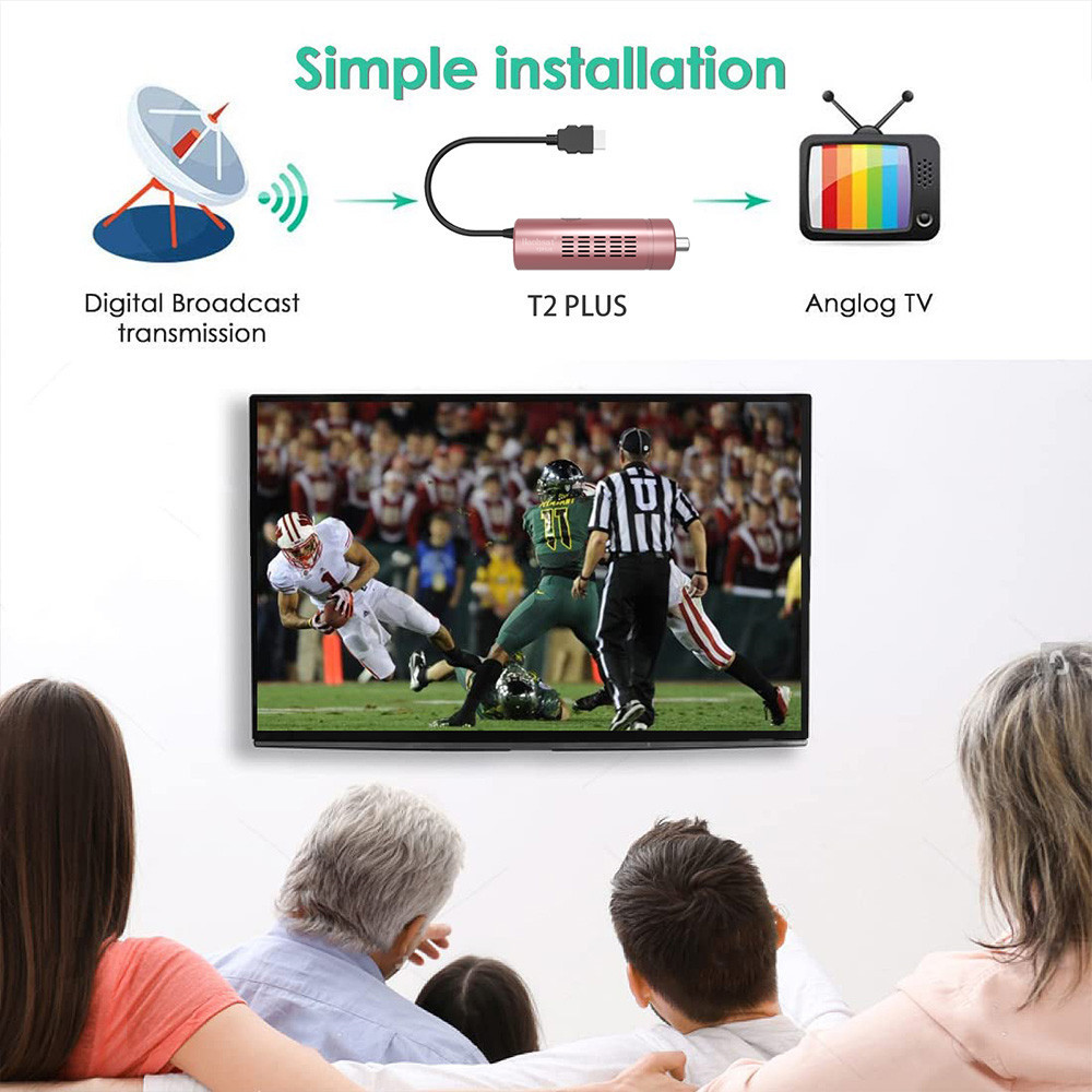 Best Quality Set Top Box Dvb T2 Receiver H.265 10bit Support Wifi  Dvb T2 Tv Stick