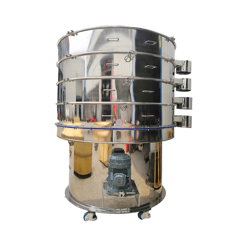 Stainless steel circular vibrating screen sifter flour sieving machine for beans