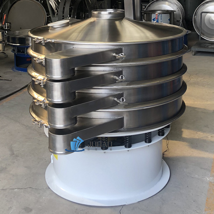 Stainless steel circular vibrating screen sifter flour sieving machine for beans