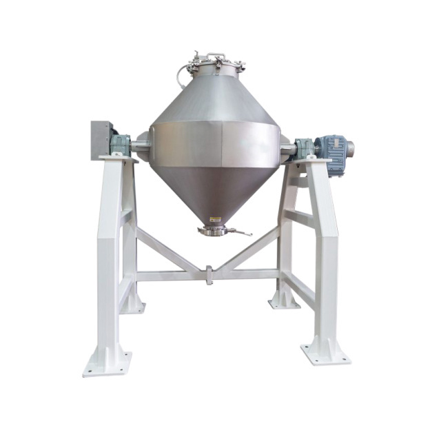 china hot mixer stainless steel304/316L 100kg double cone mixer tumbler blender powder barrel mixer