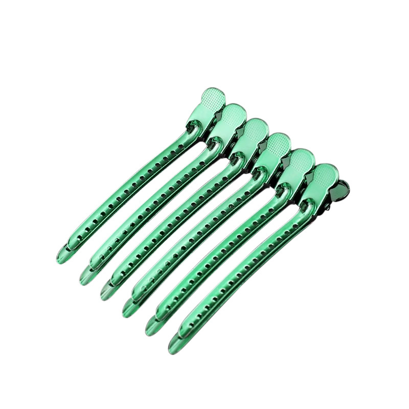 Wholesale 12Pcs Dividing Duck Bill Clips, Clamp Hair Styling Clips Hairpin Metal Hairdressing Sectioning For Salon Styling Tools barber products