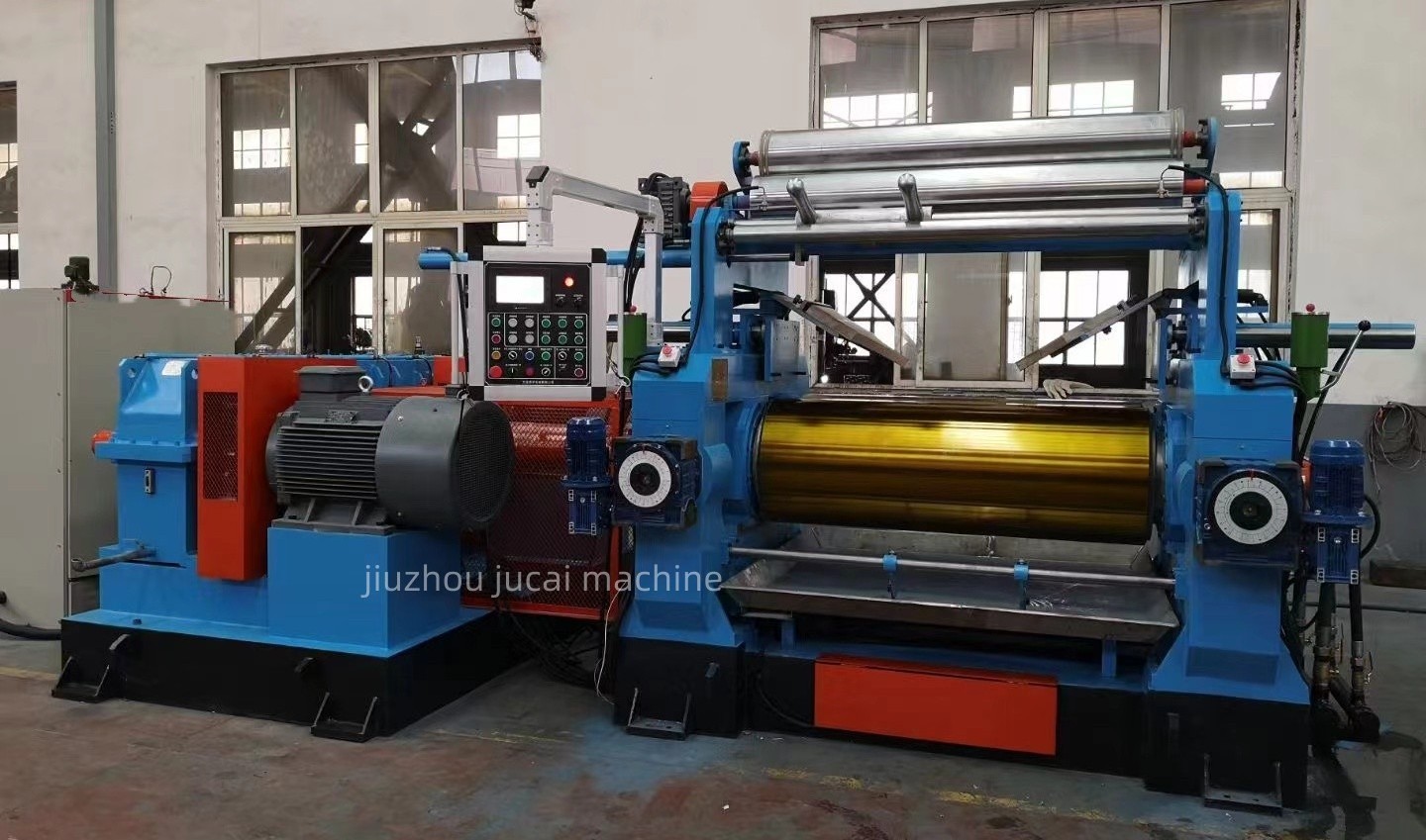 rubber compound two roll mixing mill with bush gear /open rubber mixer mill machine