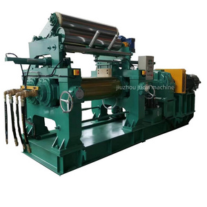 XK-400 two roll open rubber mixing mill machine , two roll mill plastic mixing