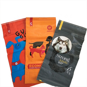 Food grade polypropylene woven sacks 20kg 25kg pp woven feed sack bag for cat dog poultry cow