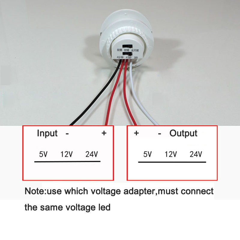 LED Infrared Photosensitive Adjust Smart Strip Light Sensing Distance 4-6m touch sensor switch PIR Motion Sensor Switch