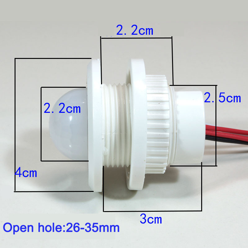 LED Infrared Photosensitive Adjust Smart Strip Light Sensing Distance 4-6m touch sensor switch PIR Motion Sensor Switch