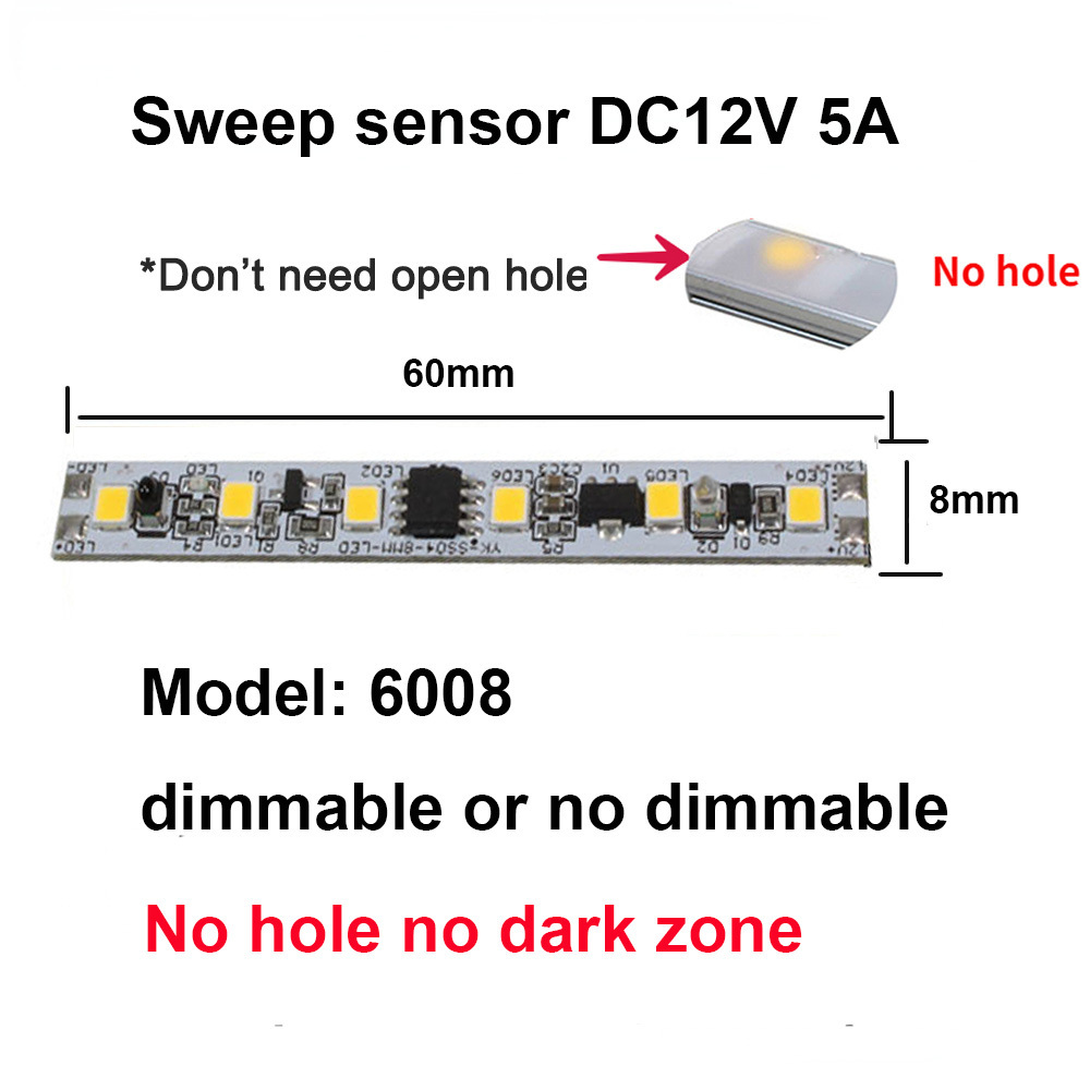 Smart Home motion sensor step light 3.7-24V Infrared sensing LED Profile strip light ir motion sensor circuit board