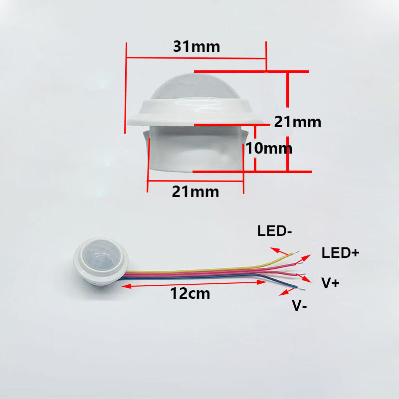 led light strip photoelectric moving sensor Ceiling mounted 12v pir motion detector switches infrared light motion sensor