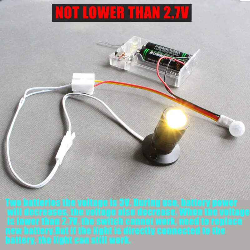 PIR Led Light Alarm on and Off Switch Sensor Motion Position Sensor Switch  DC 3v 3.7v 5v 12v 34v Mini PIR Sensor