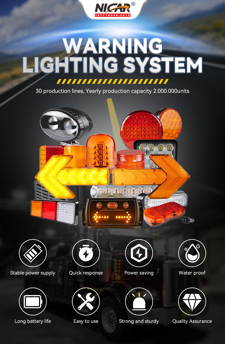 Truck Roof Lamp Led Warning Light Strobe Beacon Warning Lights Flash Warning Beacon Light