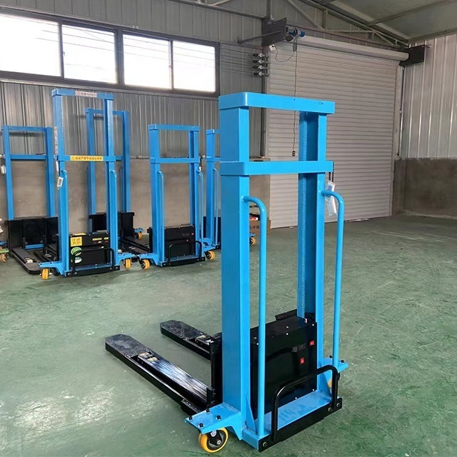 500kg 1000kg Full-electric Portable Self Loading Stacker Ladder Truck Electric Forklift