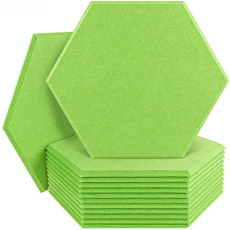 9mm Hexagon Shape Fireproof Sound Proofing Acoustic Panels Polyester Acoustic Panels Soundproof Material Acoustic Ceiling Panel