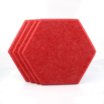 14 Inch Hexagon Panels Wall Decoration Absorbs Sound Polyester Acoustic Panel PET Sound Proof Wall Panels