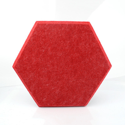 14 Inch Hexagon Panels Wall Decoration Absorbs Sound Polyester Acoustic Panel PET Sound Proof Wall Panels