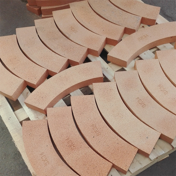 Round Fire Bricks Sk40 Bulk Curved Refractory Oven Types Of Fireproof High Alumina Brick