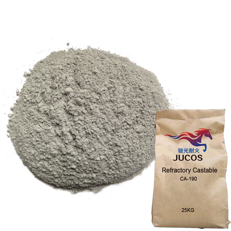 Alkali Resistant Monolithic Refractory Corundum High Alumina Heat Resistant low Cement Castable For kiln furnace lining