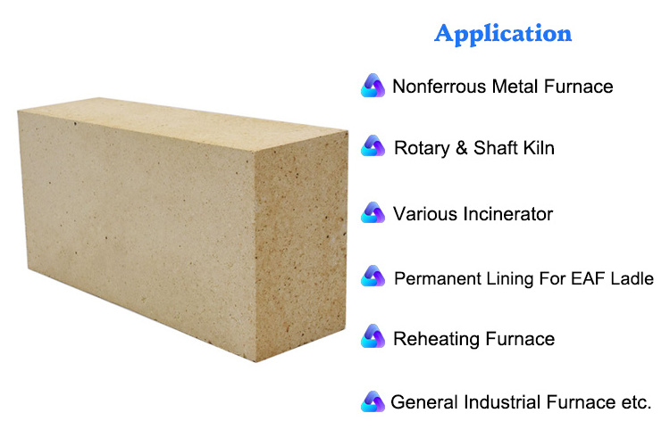 Fireclay refractory insulating brick sk 40 heat high alumina insulation fire bricks for pizza oven