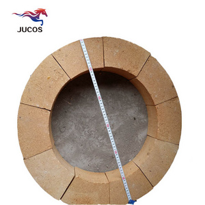 Best Price Refractory Fireclay Wedge Chamotte dome clay Fire Bricks For Induction Furnaces,