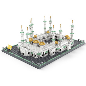 Wange 2274PCS Famous Grand Mosque in Mecca, Saudi Arabia Model building blocks children assemble bricks toys for children Gift