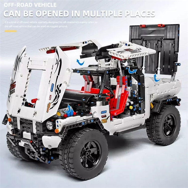 Mould King 18005 Diy  Technic Truck Series The App Motorized Building Blocks Kids Toys Gift rc car 4x4 high speed off road