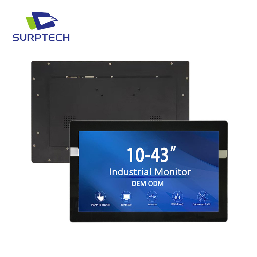 Monitor 13.3/15.6 Industrial display 1920X1080P VGA HDMI IPS LCD display capacitive touch screen industrial monitor