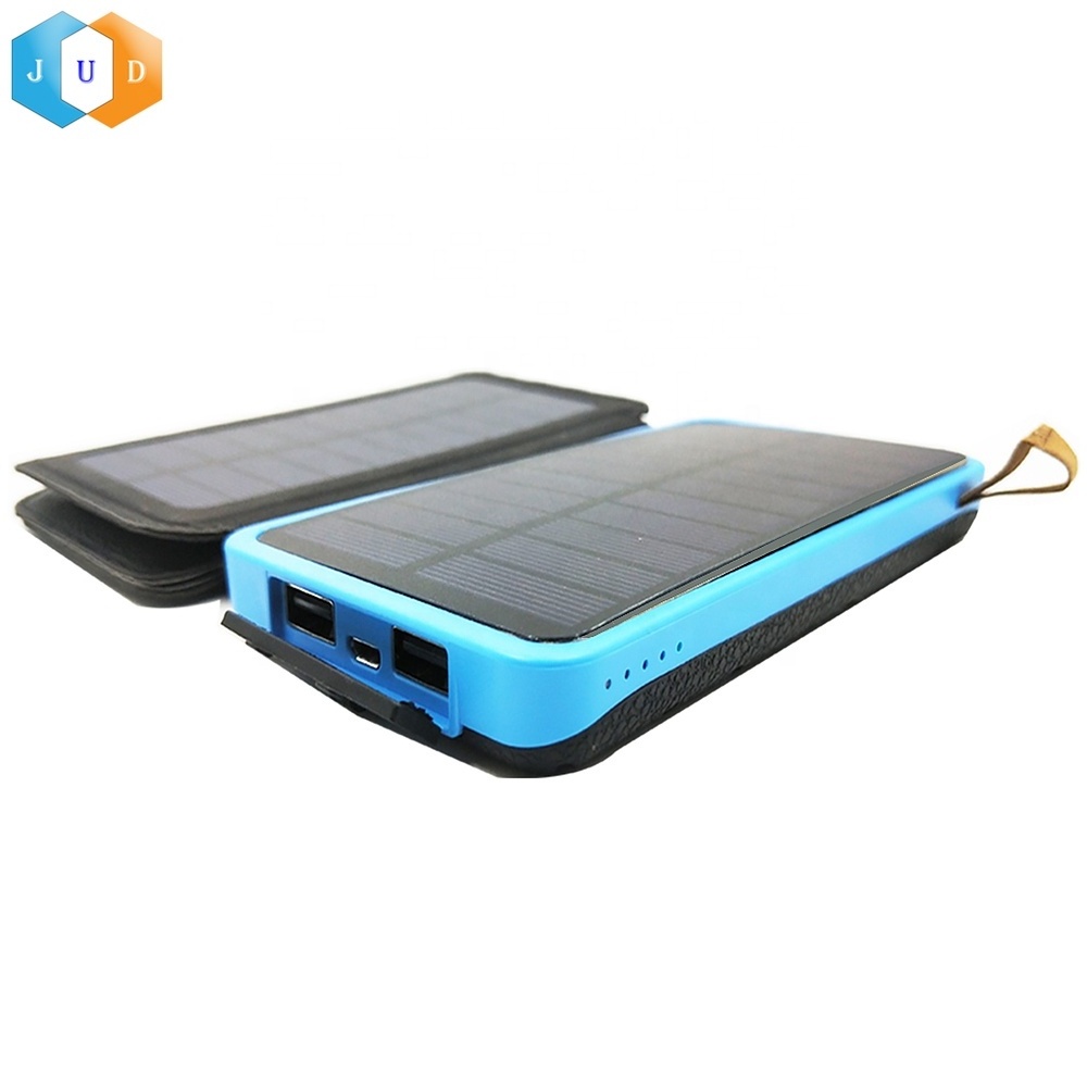 2023 Custom Foldable Solar Panel Charger, Backpack Hanging 8000mah Solar Charger Panel Charger, LED Flashlight Solar Charger