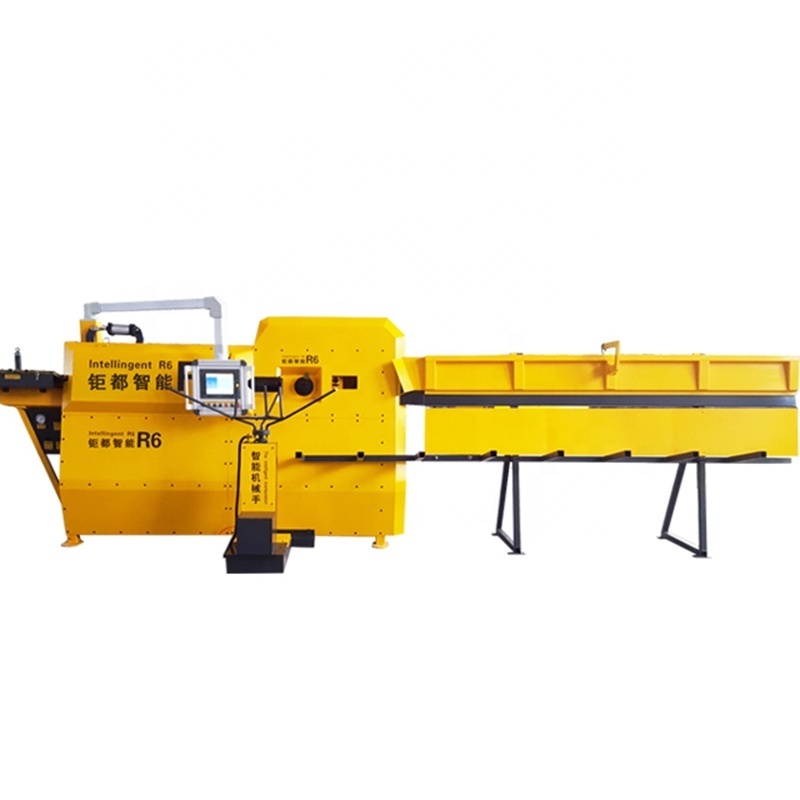 CNC automatic stainless steel rebar bending machines for wire diameter 5-10mm / spiral rebar bending machine