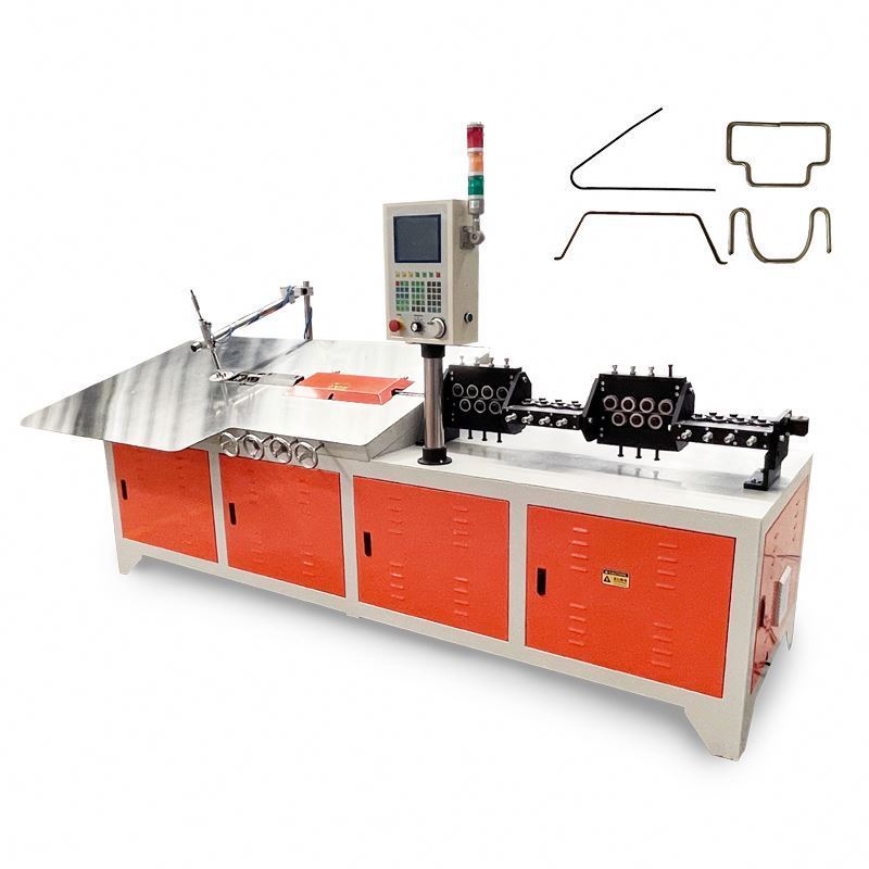 CNC Auto 2D Steel Wire  Bending Machine with wire uncoiler  wire Forming Making Machine