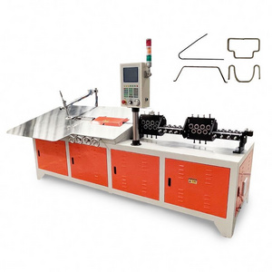 CNC Auto 2D Steel Wire  Bending Machine with wire uncoiler  wire Forming Making Machine