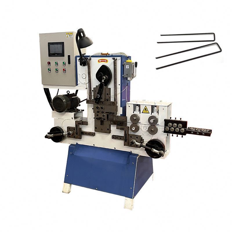 Customized 2-4 mm  double line lawn nail making machine / CNC lawn nail forming machinery / lawn nail making equipment