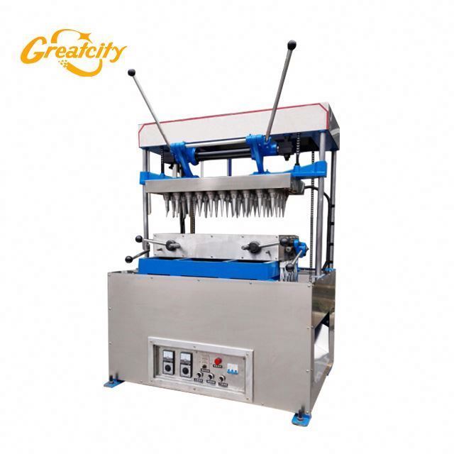 Dependable Performance semi-automatic snow pizza cone maker baking ice cream wafer cone making machine