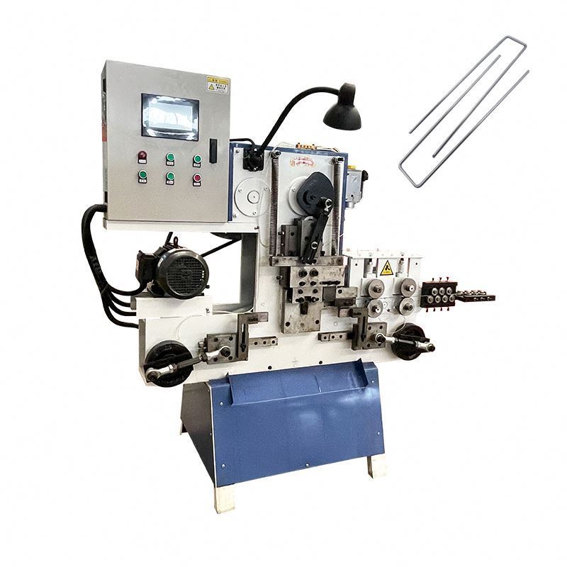 double wire U shape nail making machine double wire lawn nail machine