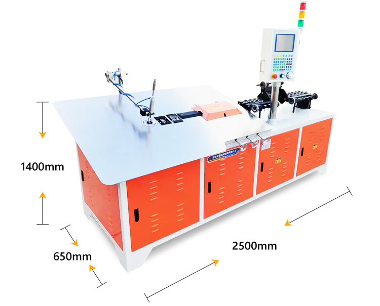 CNC Auto 2D Steel Wire  Bending Machine with wire uncoiler  wire Forming Making Machine