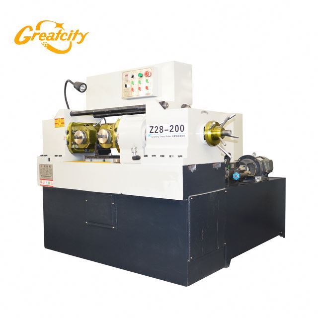 Z28-200 model Hydraulic thread rolling machine steel rod thread making machine