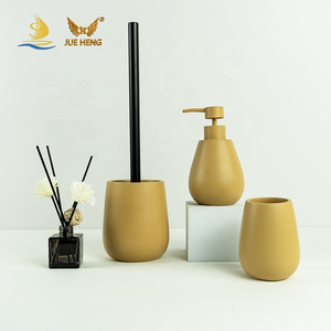 Cost-effective eco-friendly polyresin bathroom accessories set