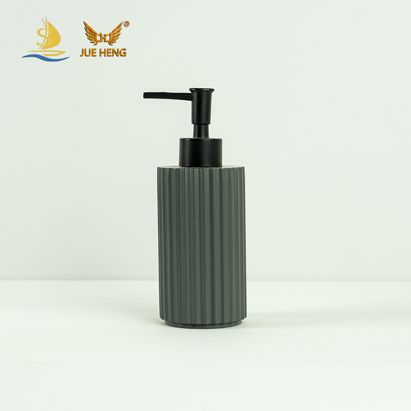 Solid Color series eco-friendly resin bathroom accessories set