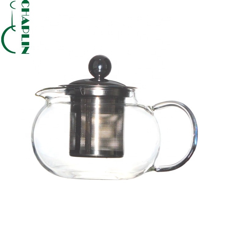 Borosilicate Glass Flower Tea Kettle Stovetop Safe arabic coffee pot