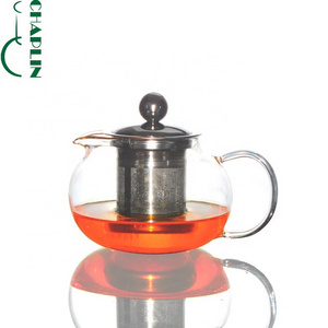 Borosilicate Glass Flower Tea Kettle Stovetop Safe arabic coffee pot