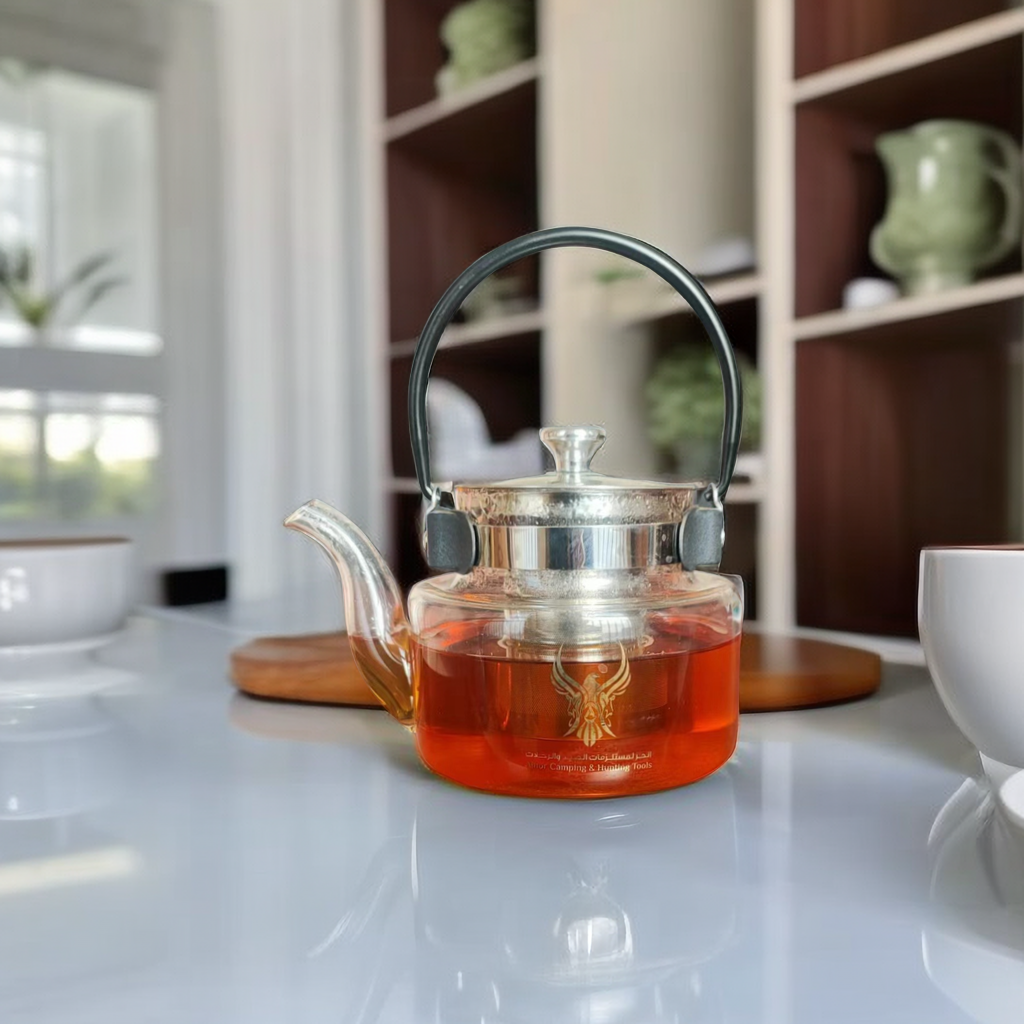 High Borosilicate Glass Teapot with stainless steel tea infuser And Handle 800 1200 1500ML Large volume