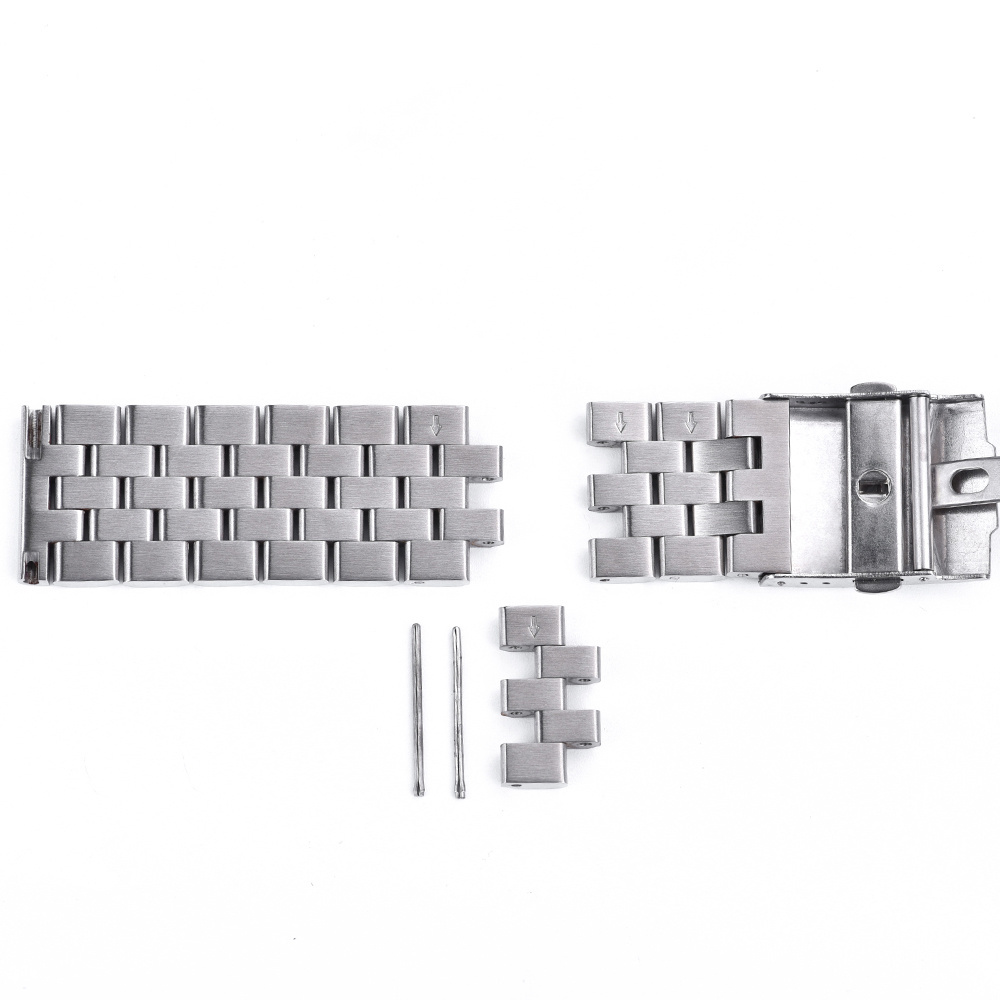 JUELONG 18mm 20mm 22mm Link Bracelet Metal Watch Straps Adjusting Stainless Steel Watch Band