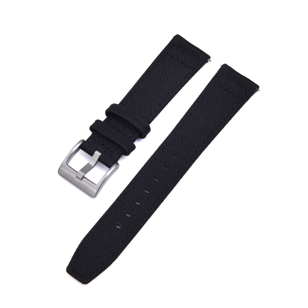 JUELONG Nylon Watch Breathable 20mm 22mm Sport Blue Nylon Watch Band Fabric Canvas Leather Watch Strap